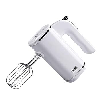 DSP Electric Hand Mixer with Stainless Steel Attachments, 5 -Speed, Includes; Beaters, Dough Hooks