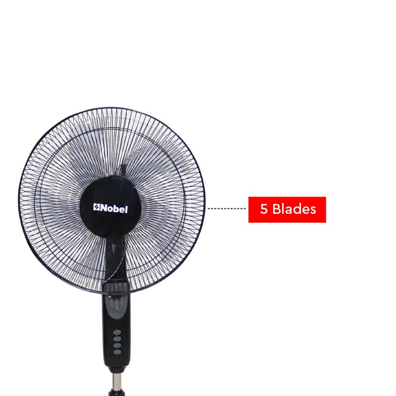 Nobel Stand Fan Black "16"" Fan Blade" 3 Blades NF140