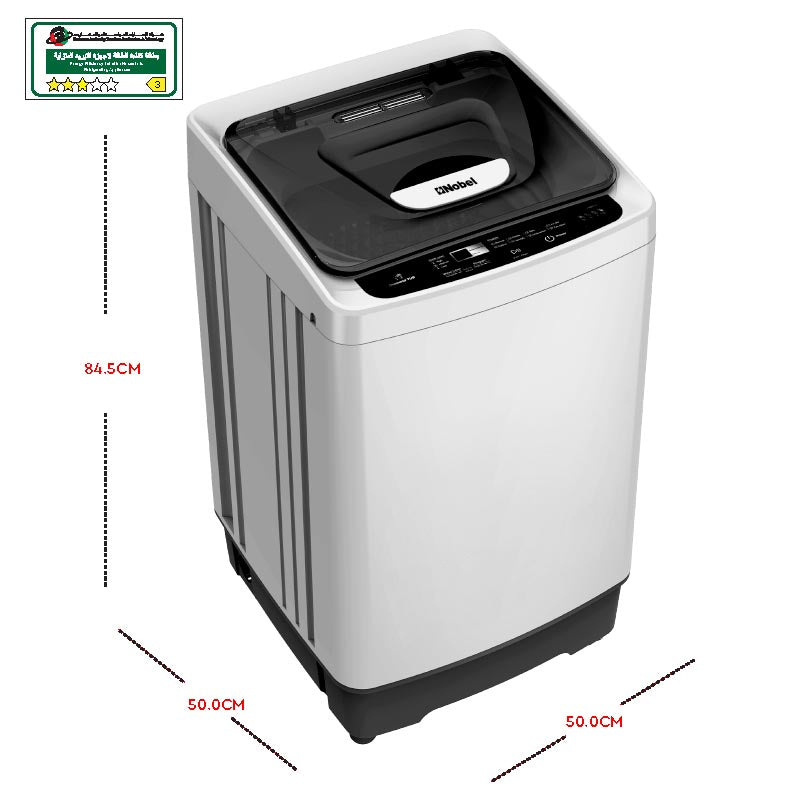 Nobel Top Load Washers Gray 4.5 Kgs Fully Automatic NWM550RH (Basic Installation Included)