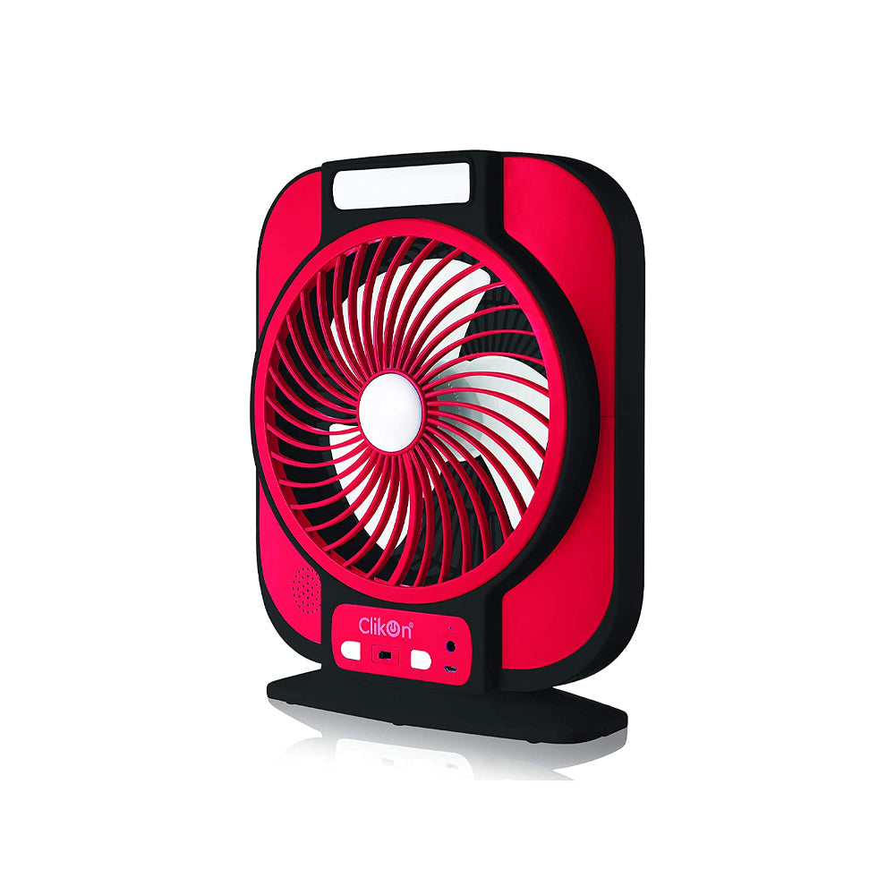 Clikon Ck2221 Rechargeable Fan With Bluetooth Speaker 7"