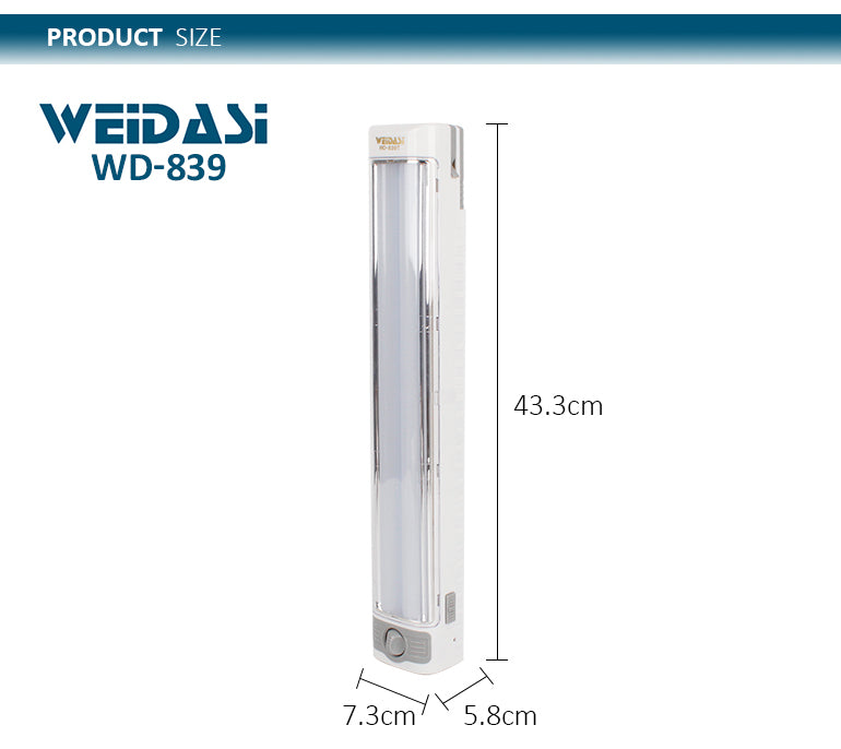 Emergency Light Wd-839 Weidasi Led