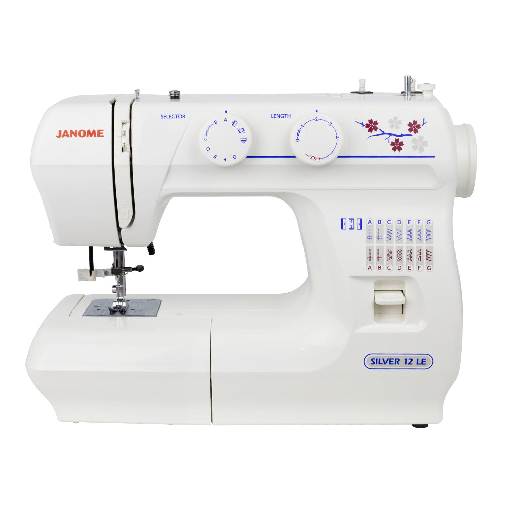 Janome Sewing Machine Silver 12 Le