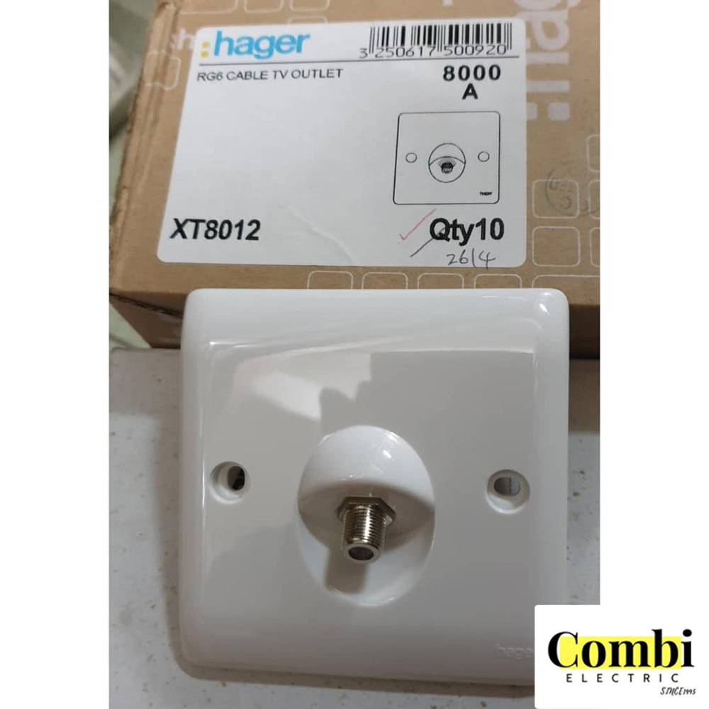 Hager Socket Rj6 Xt8012