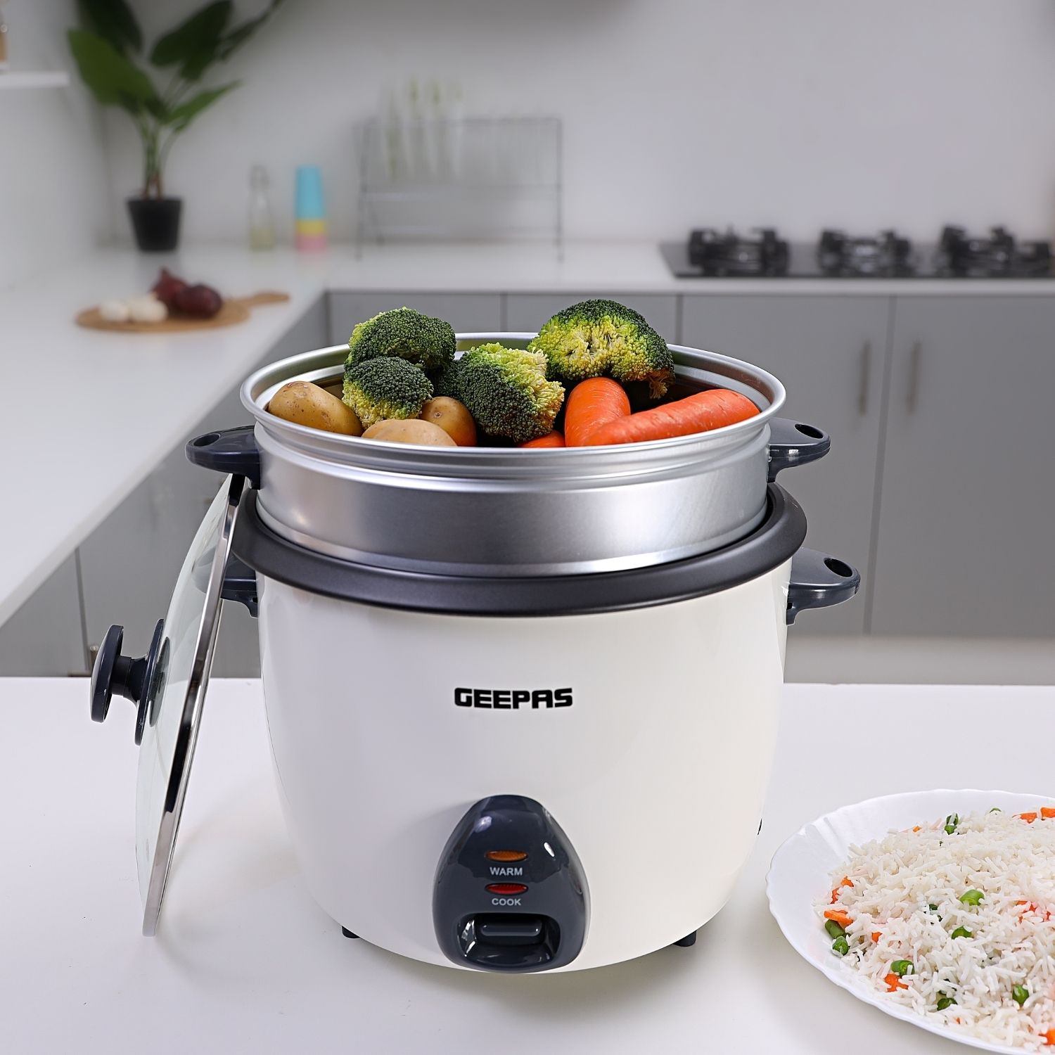 Geepas GRC4325 Electric Rice Cooker 1L